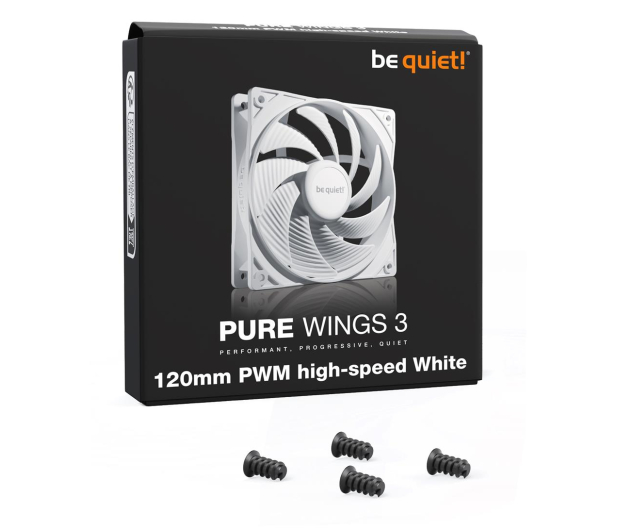 BE QUIET! Pure Wings 3 PWM High Speed 120mm White BL111 - 1228821 - zdjęcie 2